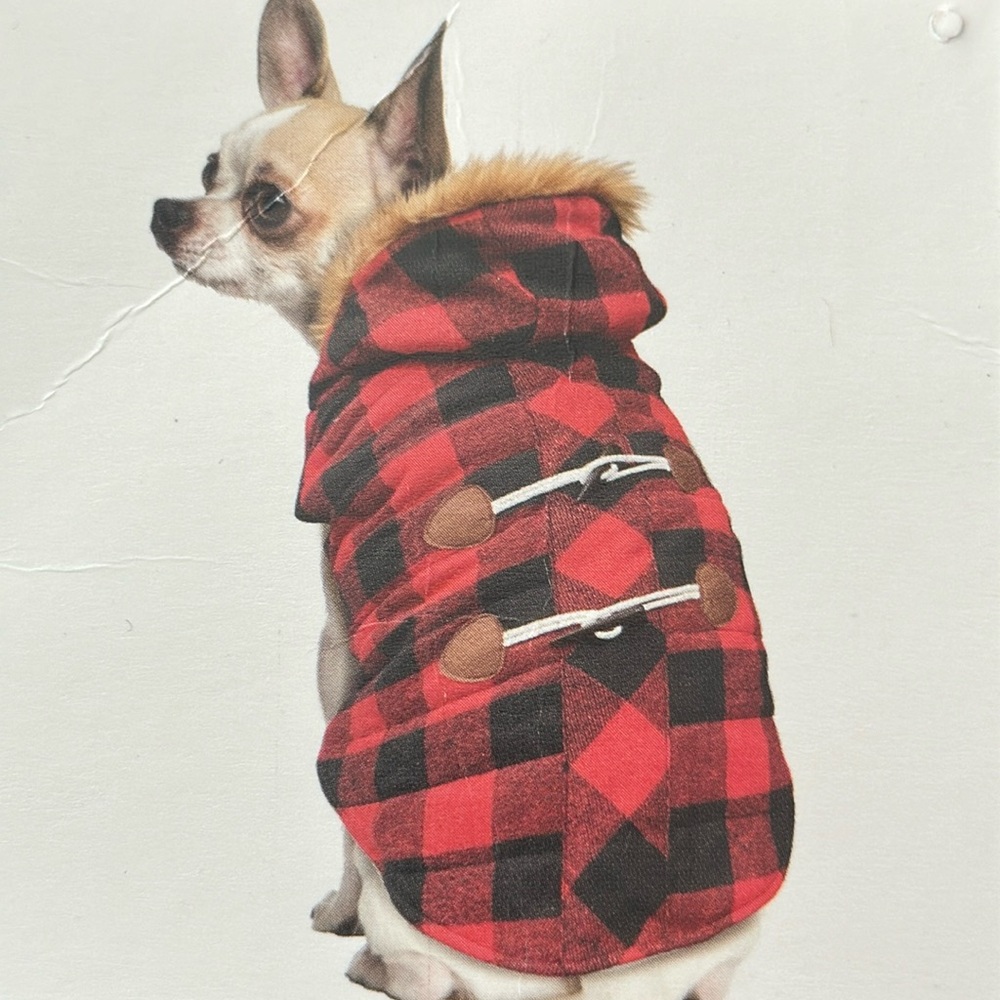 Plaid Dog Jacket X Small